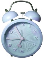 Relógio Despertador Metal de Mesa Azul - Monaliza
