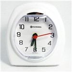 Relogio Despertador Quartz Decorativo Branco Eurora 2695-21