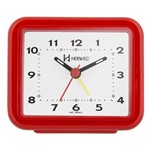 Ficha técnica e caractérísticas do produto Relógio Despertador Quartz Decorativo Herweg Vermelho Pantone 2612-269