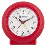 Ficha técnica e caractérísticas do produto Relógio Despertador Quartz Decorativo Herweg Vermelho Pantone 2611-269