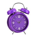 Ficha técnica e caractérísticas do produto Relógio Despertador Roxo 19 Cm - Unygift