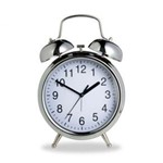 Ficha técnica e caractérísticas do produto Relógio Despertador Tik Tak 16 Cm Branco