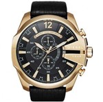 Ficha técnica e caractérísticas do produto Relógio Diesel G005 Masculino 10bar Banhado a Ouro 18k / Pulseira Couro