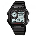 Ficha técnica e caractérísticas do produto Relógio Digital Casio AE-1200WH-1AVDF Masculino