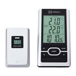 Ficha técnica e caractérísticas do produto Relógio Digital com Temperatura Prata Metálico 2965-070 Herweg