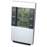 Relógio Digital de Mesa com Despertador Termômetro Higrômetro e Luz de Fundo 3210