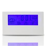 Relógio Digital de Mesa Ys1835 Branco com Higrômetro
