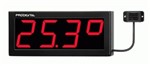 Ficha técnica e caractérísticas do produto Relógio Digital de Parede com 4 Dígitos / 40 Metros-Termohigrômetro-RDI-1MTH - Prodigital