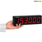 Ficha técnica e caractérísticas do produto Relógio Digital de Parede com 6 Dígitos e Alcance de 20m Rdi-2p – Pró-digital