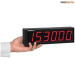 Ficha técnica e caractérísticas do produto Relógio Digital de Parede com 6 Dígitos e Alcance de 20m RDI-2P ? Pró-Digital