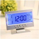 Ficha técnica e caractérísticas do produto Relógio Digital LCD Alarme Data Hora Temperatura Led Oferta