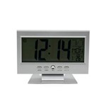 Ficha técnica e caractérísticas do produto Relógio Digital LCD Data Hora Alarme Temperatura LED