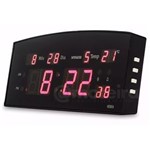 Ficha técnica e caractérísticas do produto Relógio Digital Mesa Temperatura Calendário Alarme