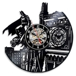 Ficha técnica e caractérísticas do produto Relógio Disco De Vinil, Batman, Herói, Decoração