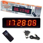 Ficha técnica e caractérísticas do produto Relógio e Cronômetro Digital de Parede Mesa Led LE-2113 Lelong com Controle Remoto Timer