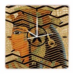 Ficha técnica e caractérísticas do produto Relógio Egípcio Quadrado - Quadrado 30 X 30 Cm