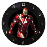 Ficha técnica e caractérísticas do produto Relógio Em Disco De Vinil - Homem de Ferro - 3 - Mr. Rock