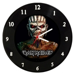 Ficha técnica e caractérísticas do produto Relógio Em Disco De Vinil - Iron Maiden - 4 - Mr. Rock