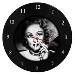 Relógio Em Disco De Vinil - Marlene Dietrich - Mr. Rock