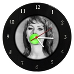 Ficha técnica e caractérísticas do produto Relógio De Parede Em Disco De Vinil Sophia Loren Pop Mr Rock