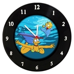 Ficha técnica e caractérísticas do produto Relógio Em Disco De Vinil - The Simpsons Marge - Mr. Rock