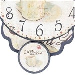 Ficha técnica e caractérísticas do produto Relógio em Mdf Café Au Lait Oldway - 19x14x5 Cm