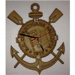 Ficha técnica e caractérísticas do produto Relógio em MDF | Corinthians Recortado