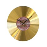 Ficha técnica e caractérísticas do produto Relógio em Vinil Harley Davidson Dourado