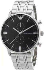 Relógio Emporio Armani Ar0389 Prata Preto