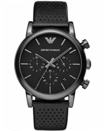 Relógio Emporio Armani Ar1737 - Cronógrafo em Couro Preto