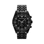 Relógio Emporio Armani Modelo AR5989 Black Analogico Cronometro 43mm Oferta