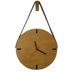Ficha técnica e caractérísticas do produto Relógio Escandinavo de Madeira Edward Clock Clássico