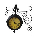 Ficha técnica e caractérísticas do produto Relógio Estação Antique Uso Externo Greenway - 29x22cm