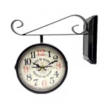 Relógio Estação Retrô Vintage - Metálico Dupla Face - Expressione Stylo