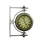 Ficha técnica e caractérísticas do produto Relógio Estação Vintage Port Giratório Oldway - 55x40cm