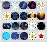 Relogio Estrelas Cosmo Holistico Universo Bem Estar Decor - Artesanato