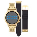 Ficha técnica e caractérísticas do produto Relógio Euro Feminino Digital Dourado Fashion Fit EUBJ3407AA/T4P + Pulseira