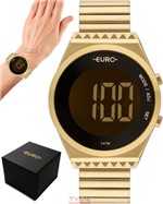Ficha técnica e caractérísticas do produto Relógio Euro Feminino Fit Slim EUBJT016AA/4D Dourado