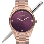 Ficha técnica e caractérísticas do produto Relógio Euro Feminino Minimal Shine Rosé EU2036YOD/4N