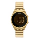 Ficha técnica e caractérísticas do produto Relógio Euro Feminino Ref: Eubjt016aa/4d Digital Slim Dourado