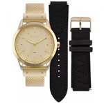 Ficha técnica e caractérísticas do produto Relógio Euro Neoprene Feminino Dourado Troca Pulseiras EU2035YOK/4D