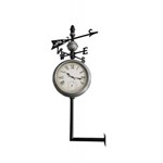 Ficha técnica e caractérísticas do produto Relógio Externo Estação Termômetro Rosa Ventos Goods Br 119x54x54cm