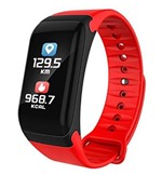 Ficha técnica e caractérísticas do produto Relogio F1 Pulseira Bracelete Inteligente SmartWatch M3 + Plus Android e IOS Vermelho - Rosh Fc