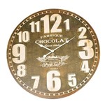 Relógio Fabrica de Chocolate de Madeira 58 Cm Mu0007 - Btc