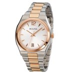 Ficha técnica e caractérísticas do produto Relógio Feminino Analógico Bulova WB27921B – Rose / Dourado / Branco