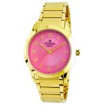 Ficha técnica e caractérísticas do produto Relógio Feminino Analógico Champion CN25109L - Rosa/Dourado