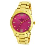 Ficha técnica e caractérísticas do produto Relógio Feminino Analógico Champion CN25145L - Rosa/Dourado