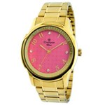 Ficha técnica e caractérísticas do produto Relógio Feminino Analógico Champion CN26402L - Rosa/Dourado