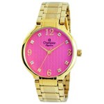 Ficha técnica e caractérísticas do produto Relógio Feminino Analógico Champion CN26831L - Rosa/Dourado