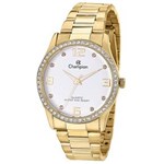 Ficha técnica e caractérísticas do produto Relógio Feminino Analógico Champion CN29043H – Dourado / Branco